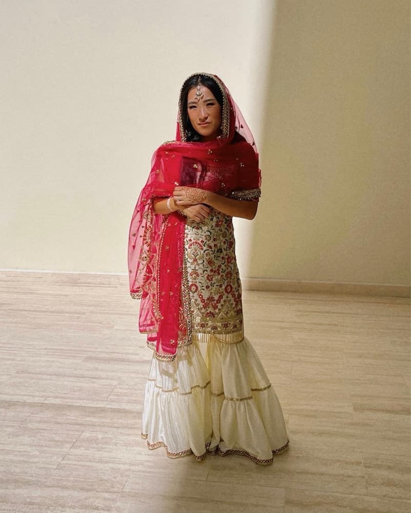  Lashkaraa Embroidered Gharara Suit - Image 1