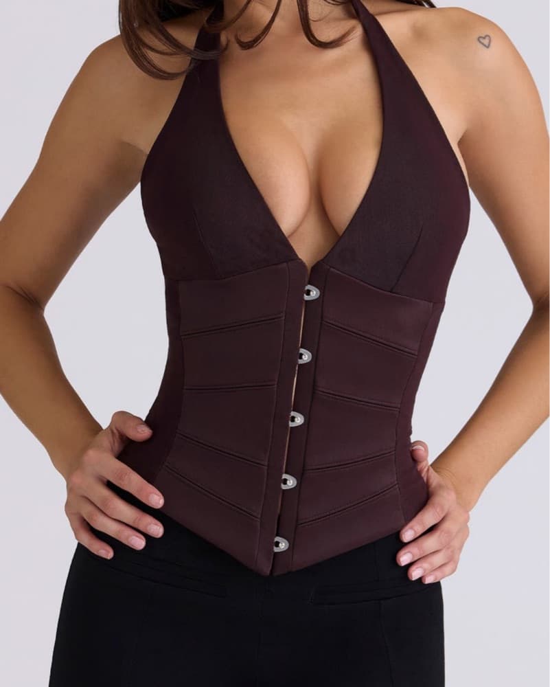 House of CB Lia Corset in Cherry - Image 1