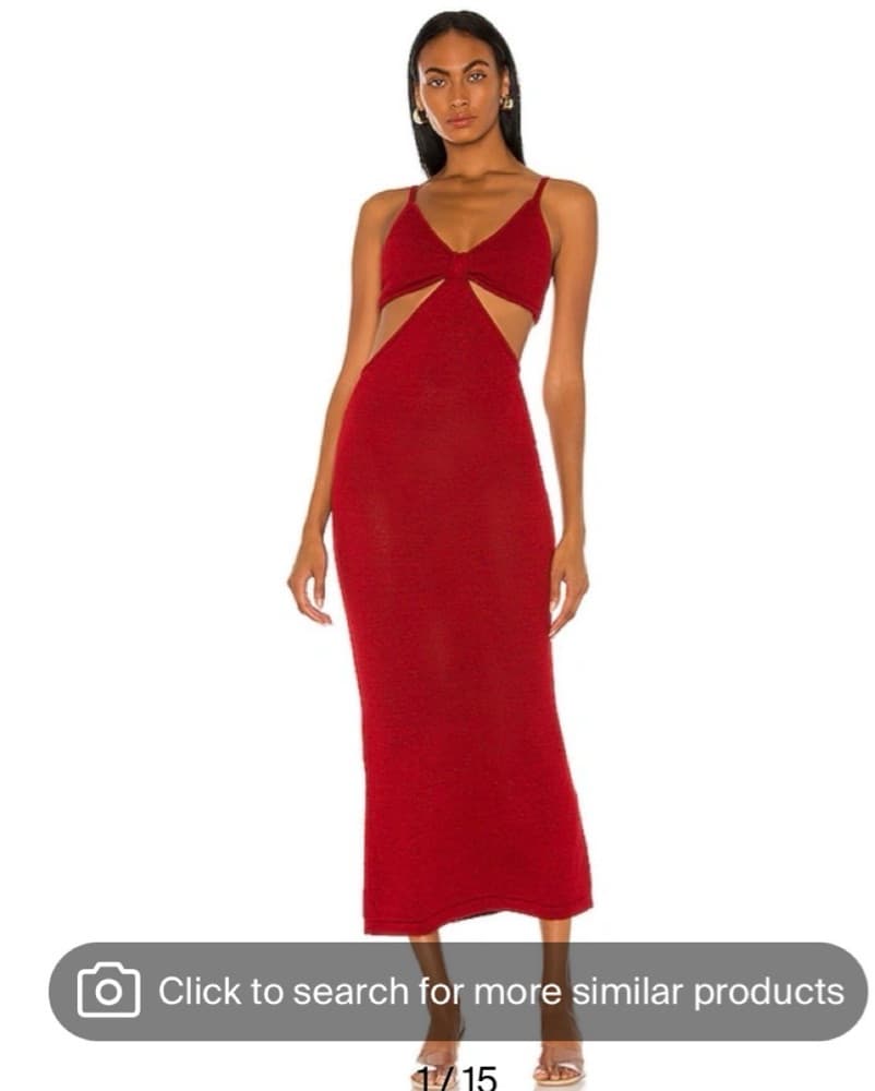 Cult Gaia Serita Dress Red XS - Image 5