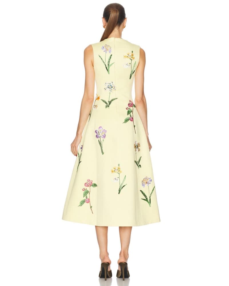 Leo Lin Cleo Dress | Bridal Shower Guest, Leo Lin Yellow Dress, Yellow Floral Dress - Image 2