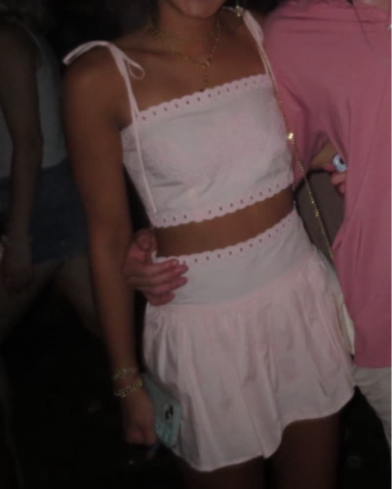 Light Pink Top and Skirt Set - Image 2