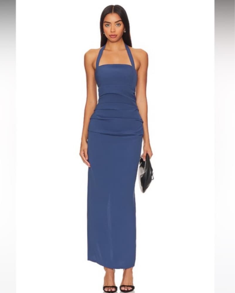 Lioness Blue Halter Dress - Image 1
