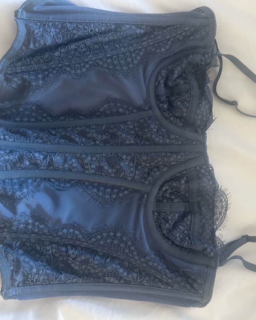 Blue Lace urban Outfitters Corset - Image 1