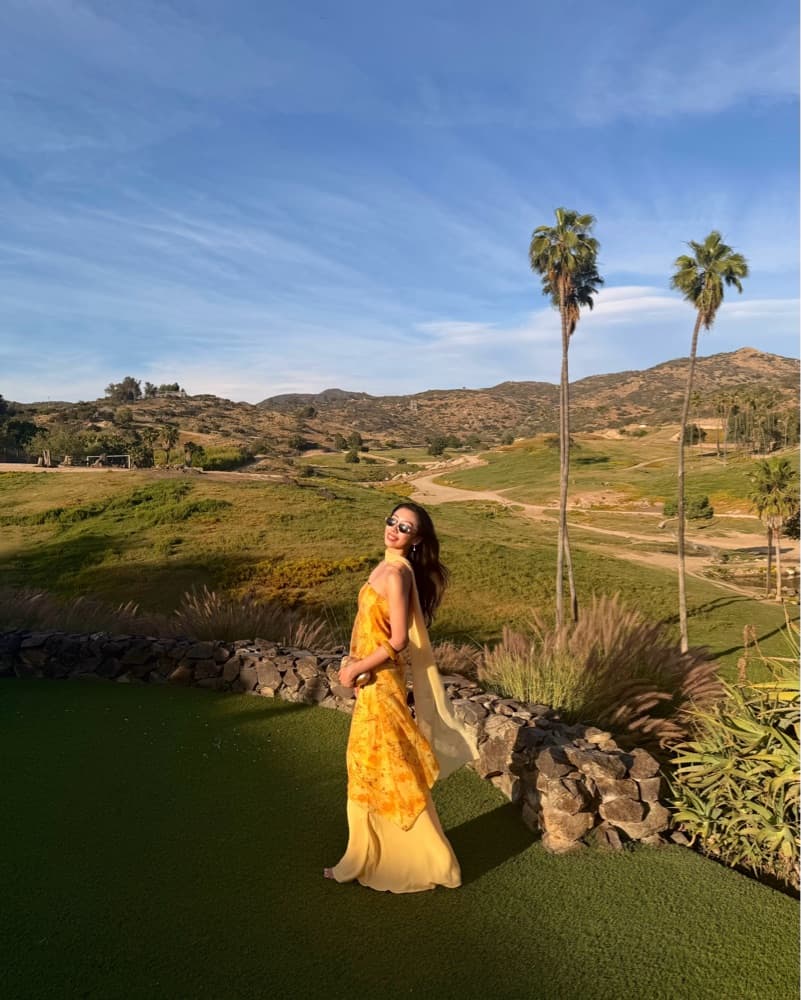 Yellow Wedding Guest Dress - Image 1