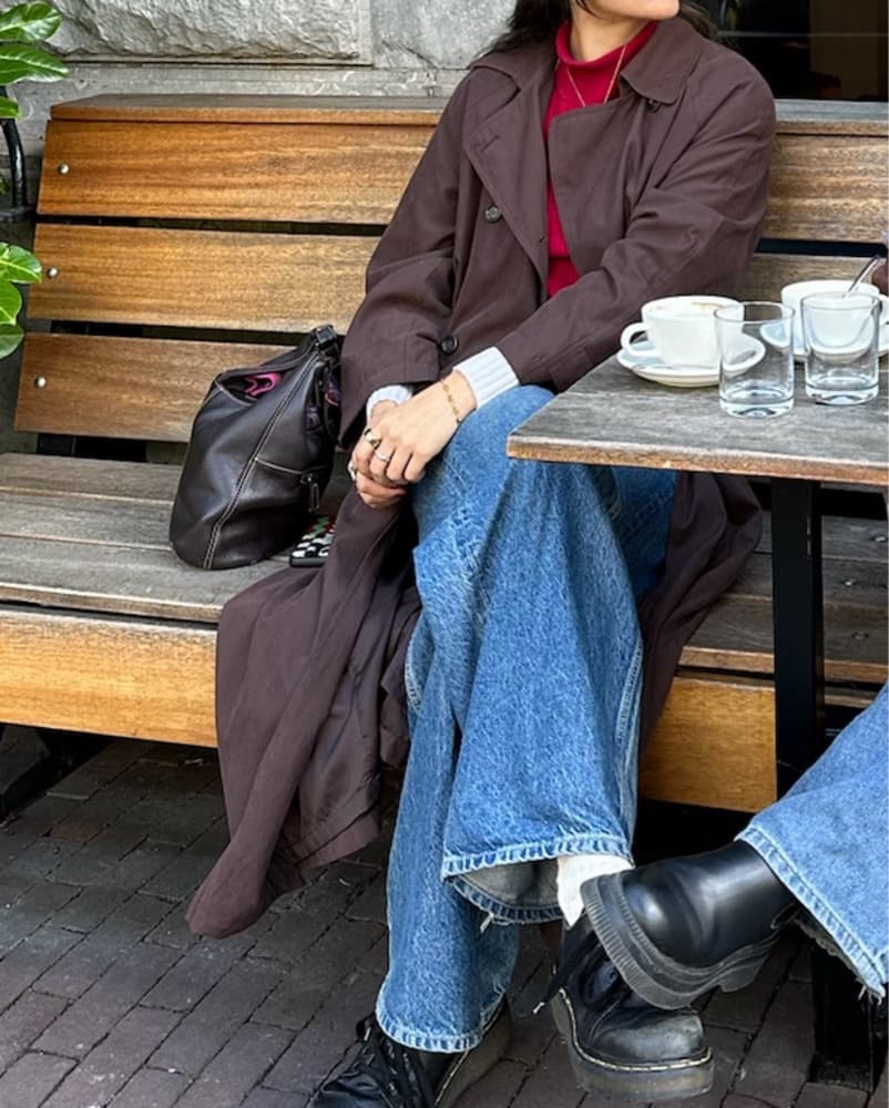 Chocolate Brown Trenchcoat - Image 3