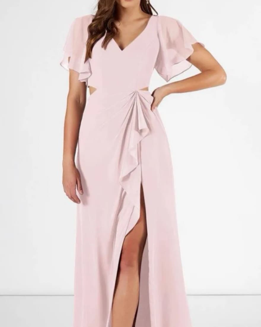 Pink Bridesmaid Dress - Image 4
