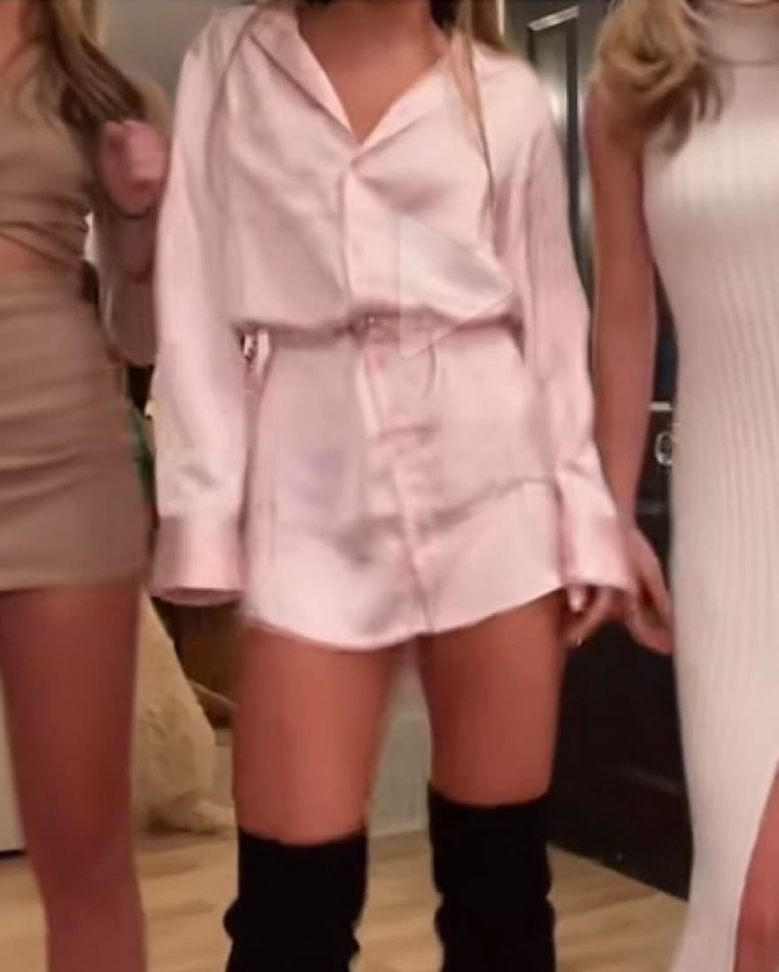 L'ACADEMIE Valentina Dress In Blush - Image 2