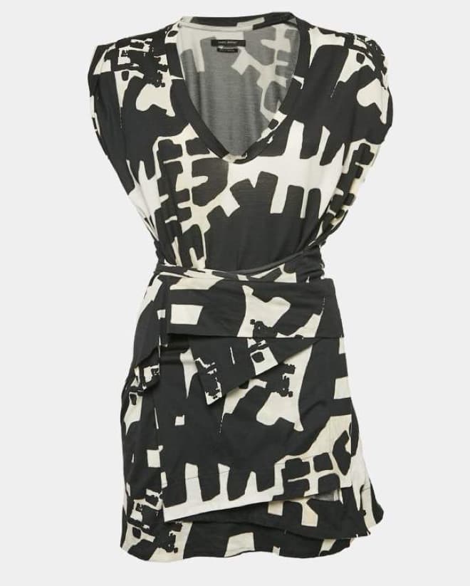 Isabel Marant Black/White Printed Dress - Image 1
