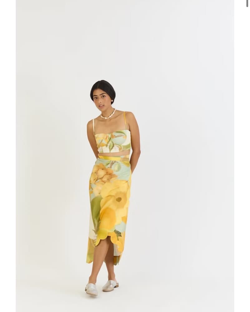 Vibrant Floral Midi Dress - Image 1