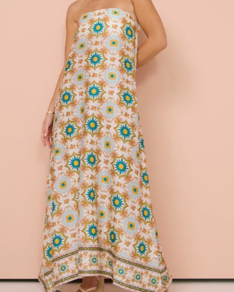 Hansen & Gretel Ikaria Dress In Mosaic - Image 1
