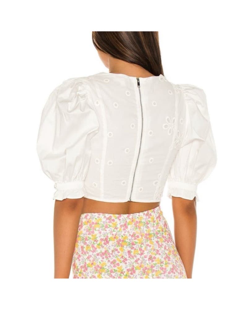 For Love & Lemons Eyelet Crop Top - Image 4