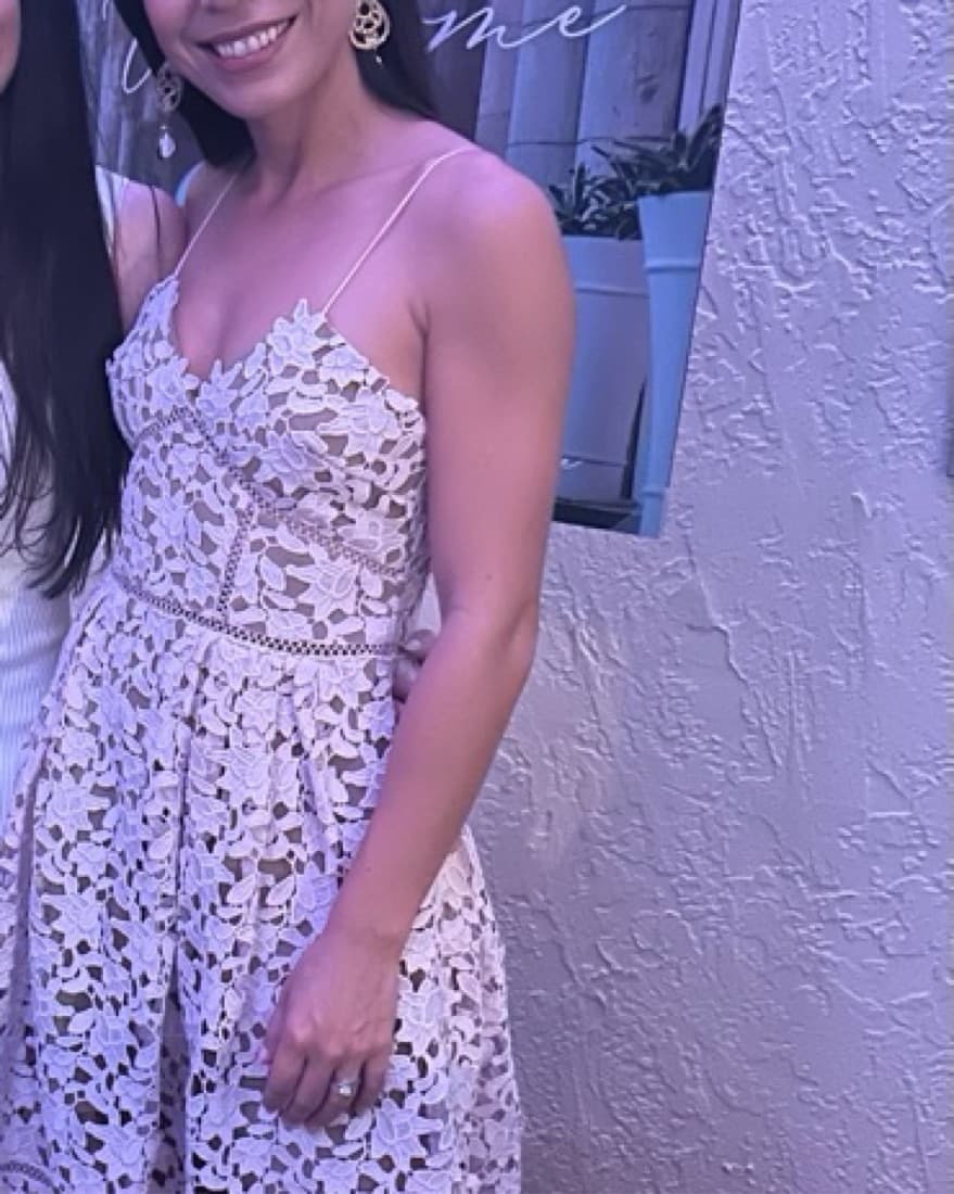Self Portrait Lace Dress Blush Pink - Image 5