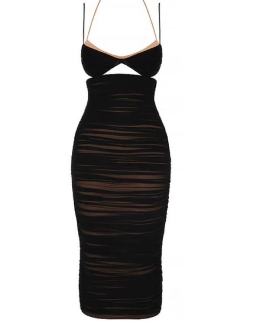 House Of CB Dress Black And Pink - Image 1