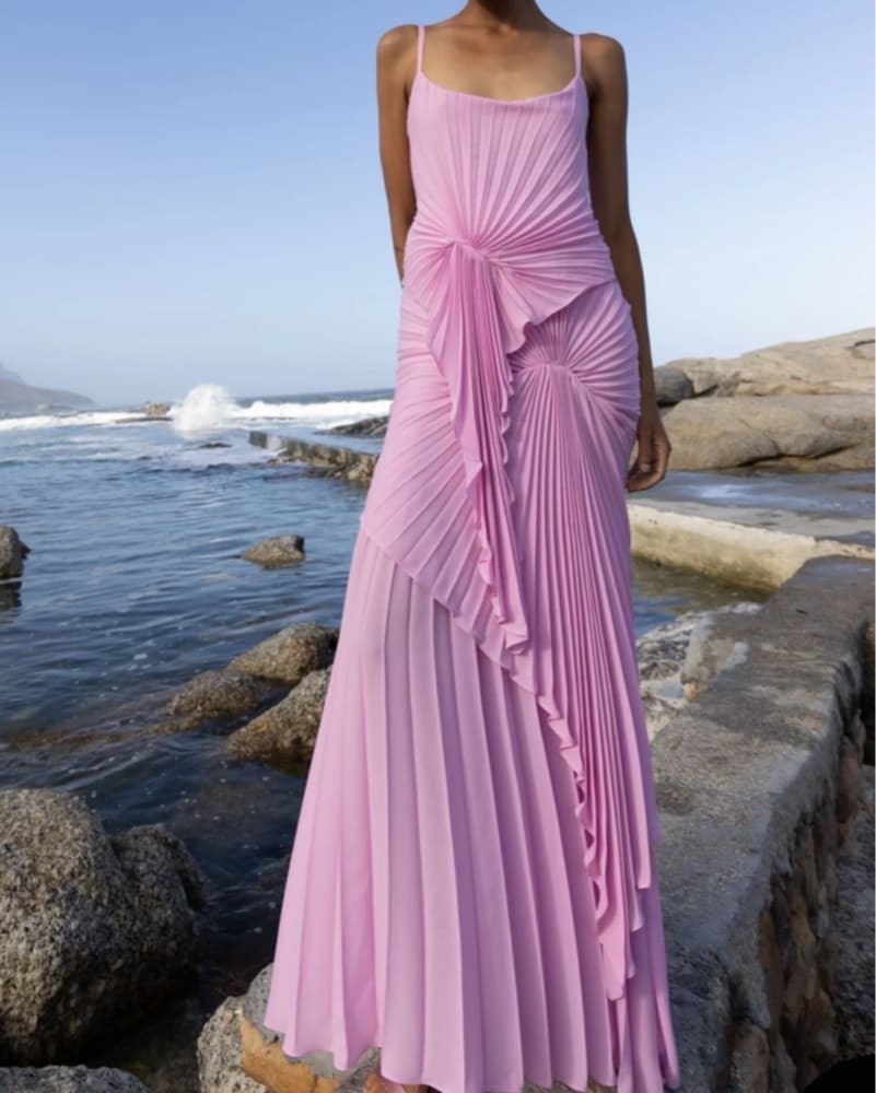 Pink Torrent Maxi Dress - Image 3