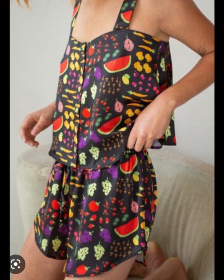Lisa Says Gah Fruity Satin Pajama Set  - Image 2