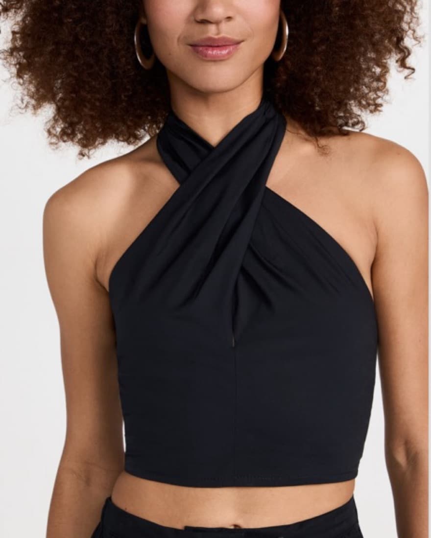 Staud Kai Top Cross Halter Black - Image 6