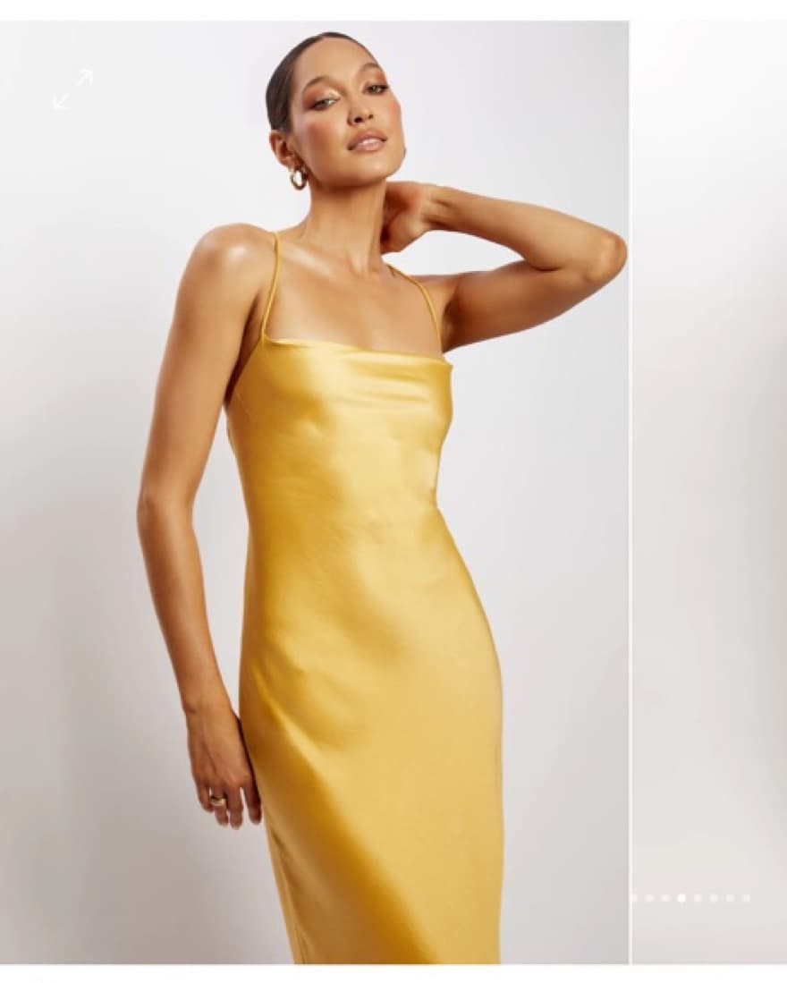 Straight Neck Slip Maxi Dress - Image 2