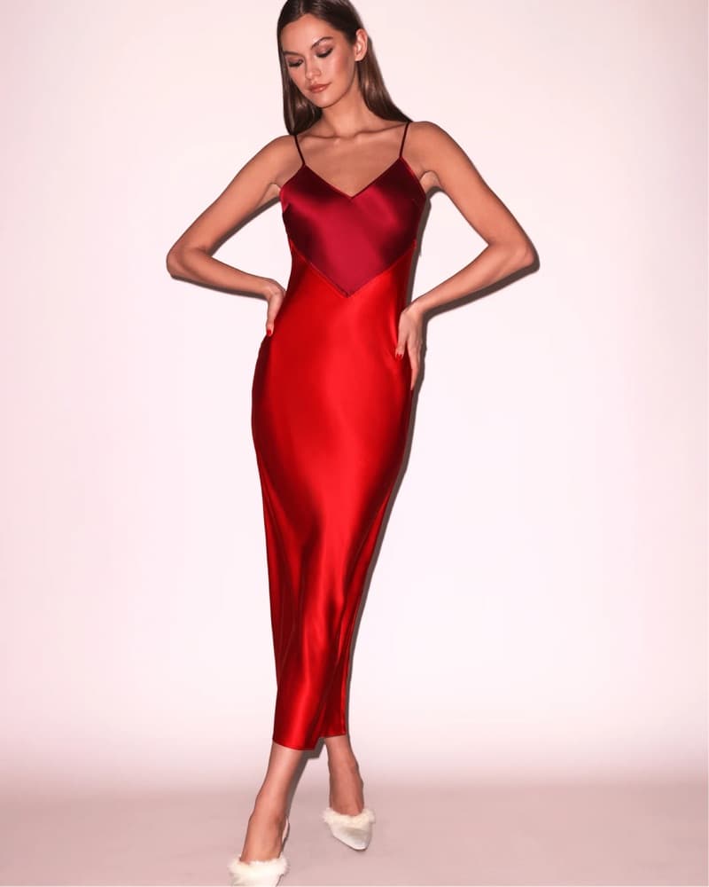 Fleur Du Mal Rouge Scarlet Slip Dress - Image 1