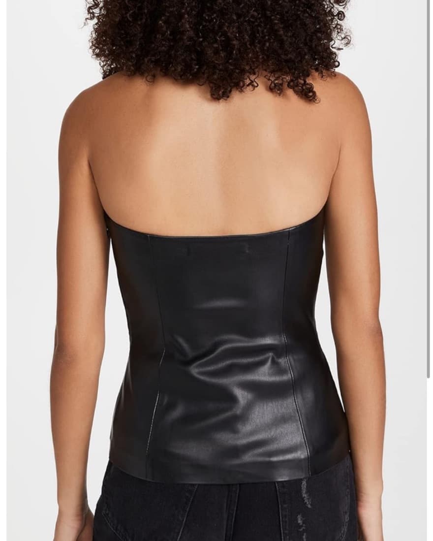 Susana Monaco Black Strapless Top - Image 3