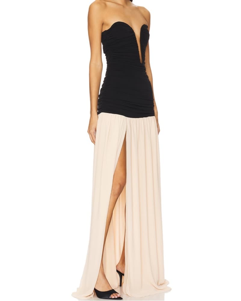 Chic Strapless Maxi Gown - Image 3