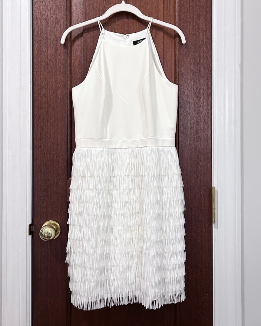 BHLDN Promenade Fringe Halter Dress - Image 2