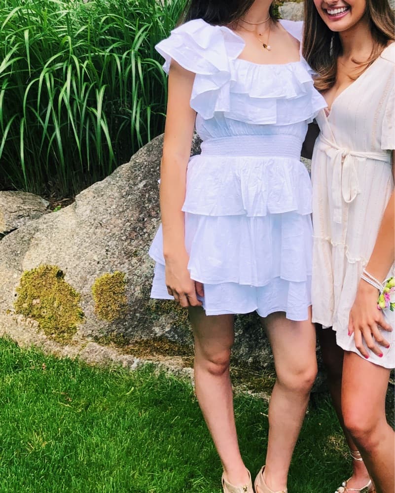 White Majorelle Ruffle Dress - Image 1