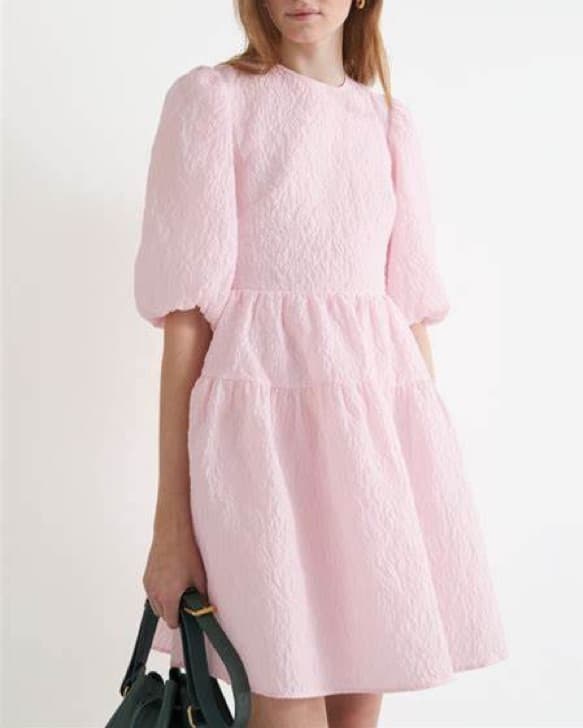 & Other Stories Pink Puff Sleeve Mini - Image 1