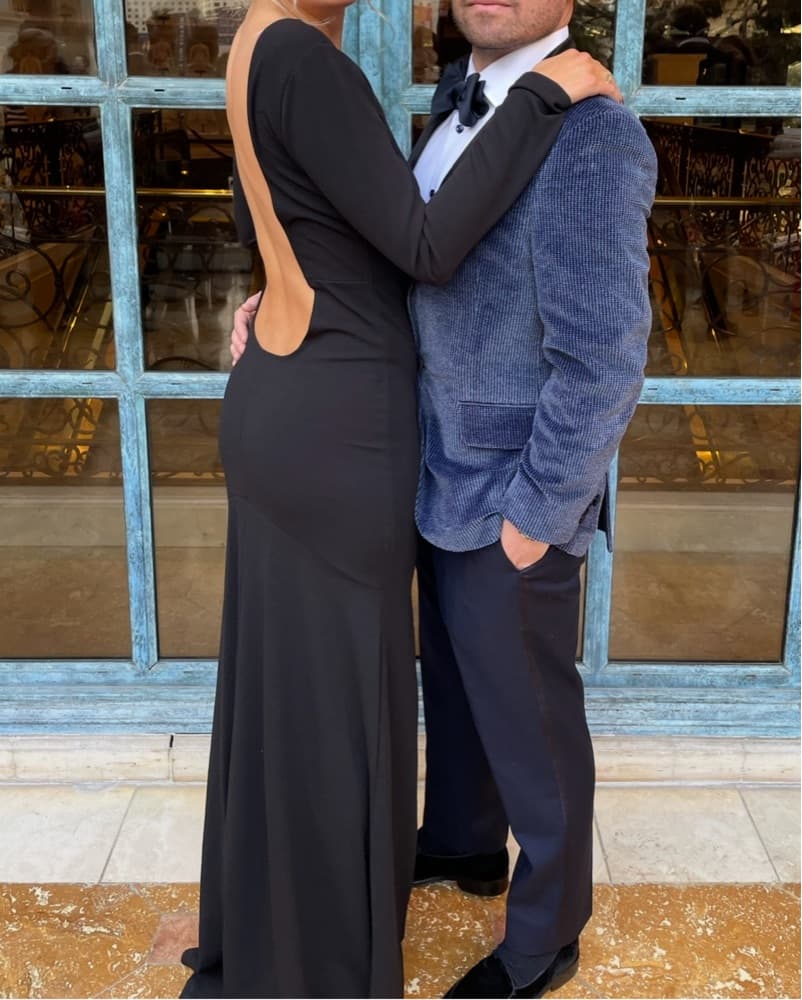 Custom Low/ Open Back Gown  - Image 2