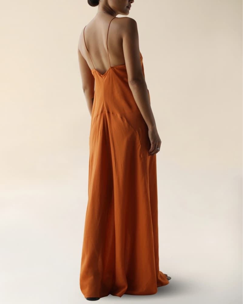Burnt Orange Maxi Dress - Image 3