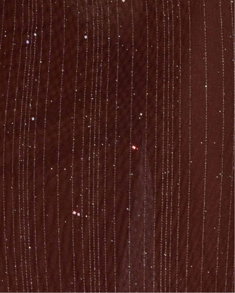 Haylan Sparkle Mesh Maxi Dress - Chocola - Image 5