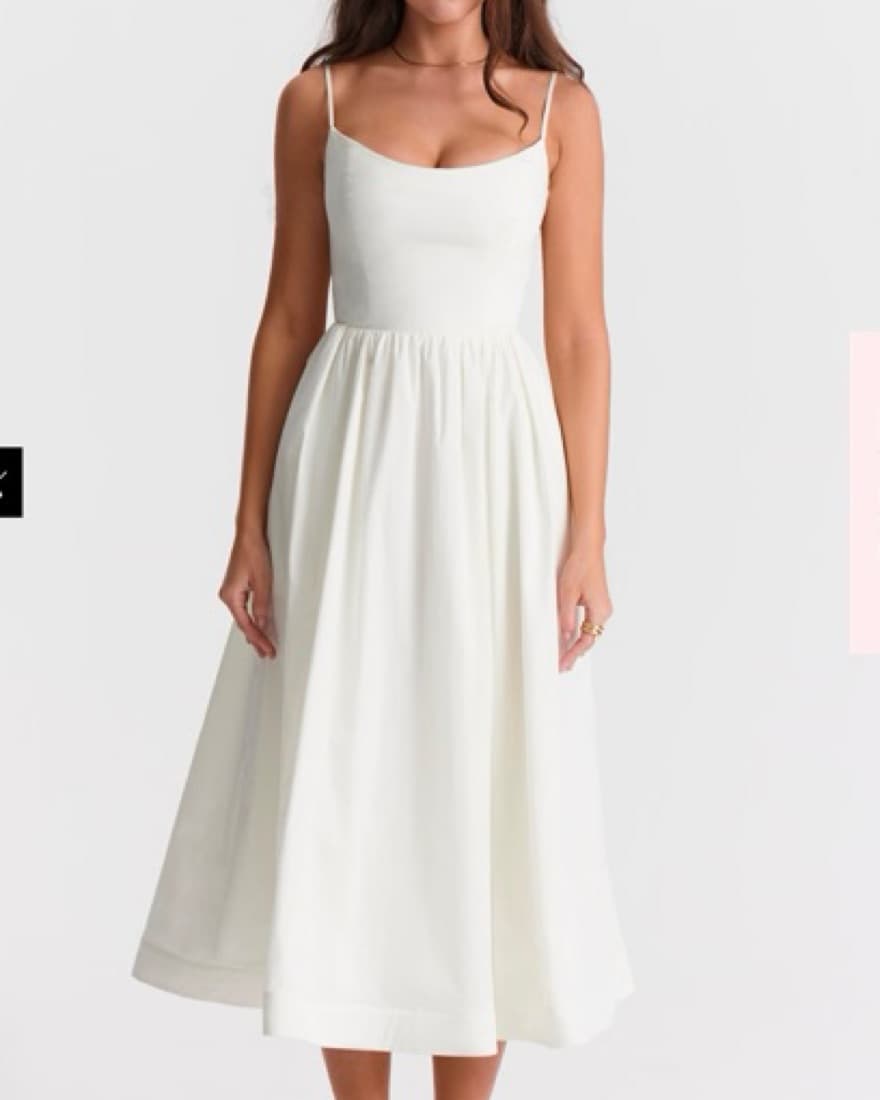 House of CB Lolita - White Midi Dress - Image 1