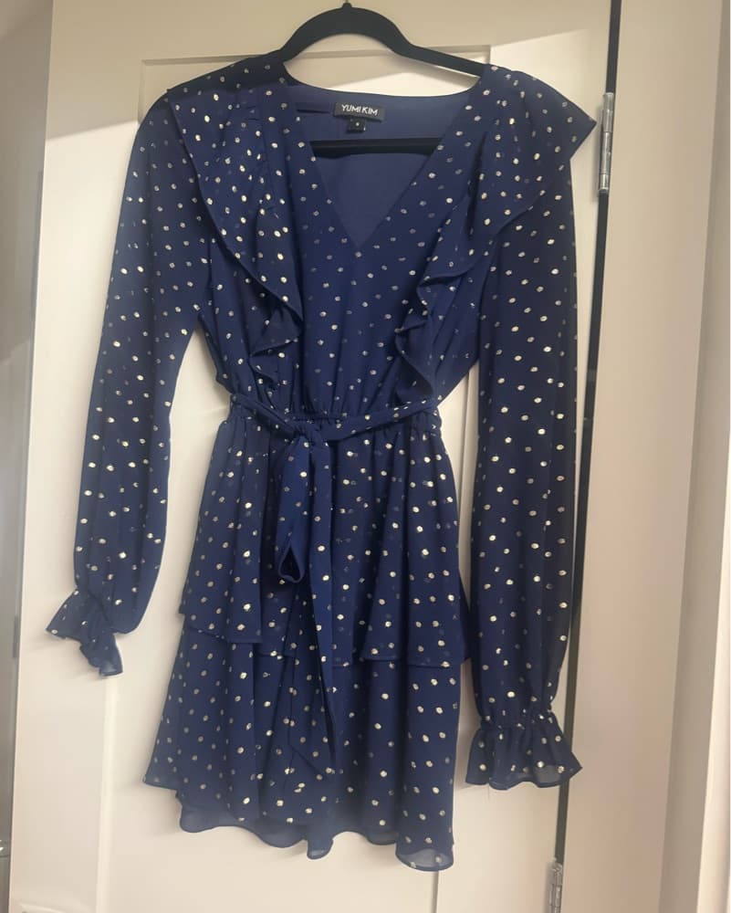 Chic Polka Dot Wrap Dress - Image 2