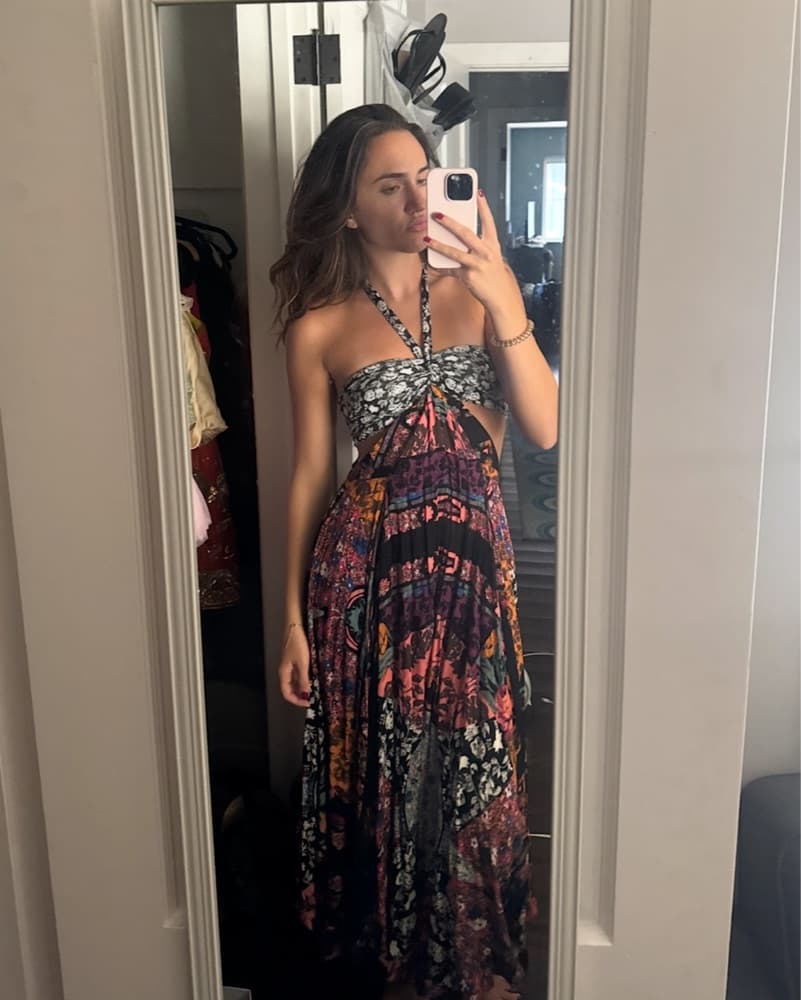 Free People Open Back Halter Maxi - Image 1