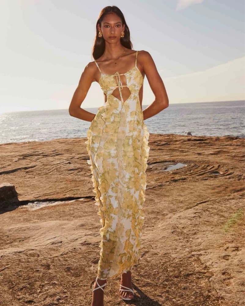 Peppermayo Ruffle Maxi Dress  - Image 1