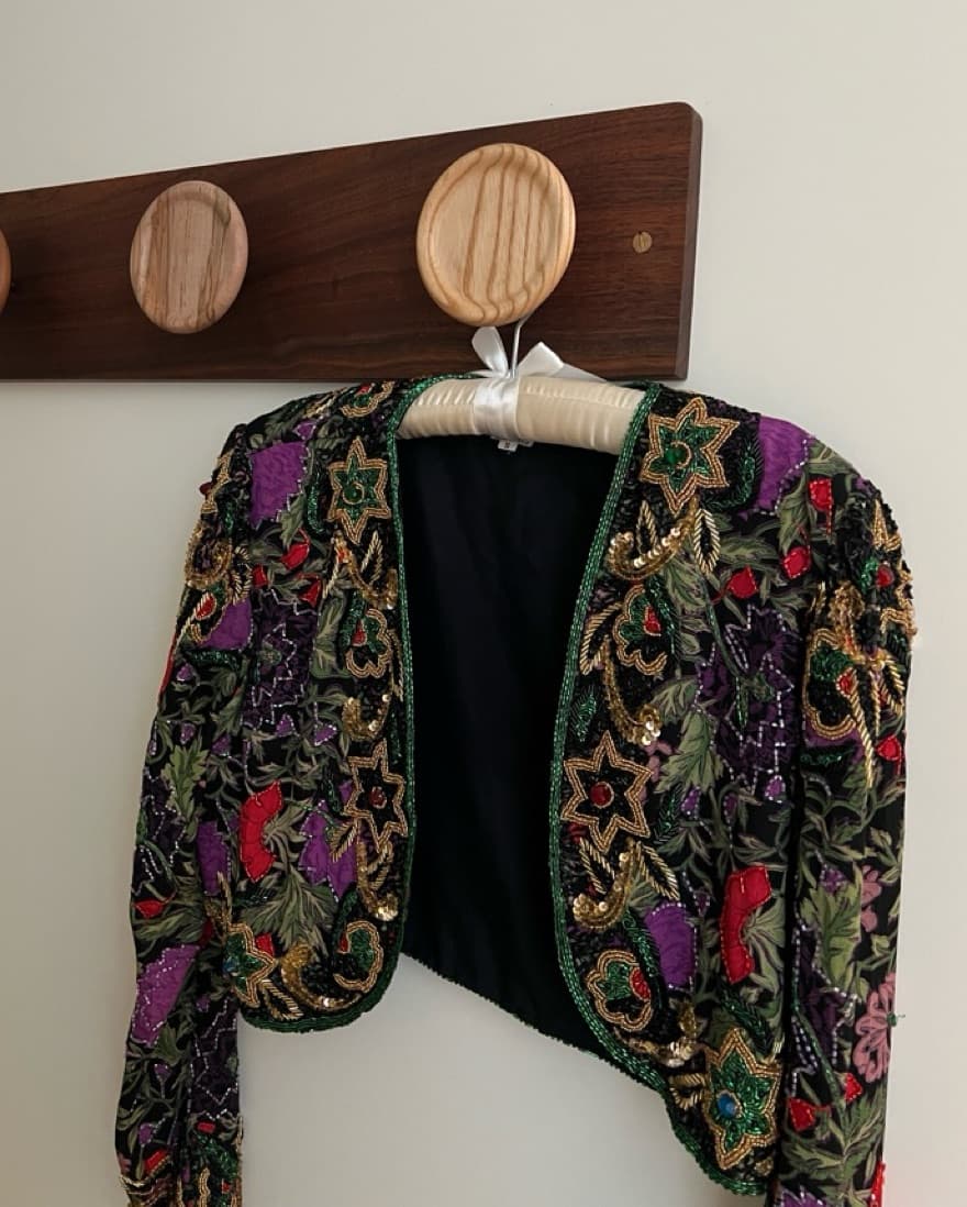 Vintage Bolero Jacket Beaded - Image 1