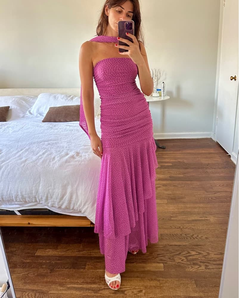 Polka Dot Maxi Dress - Image 1