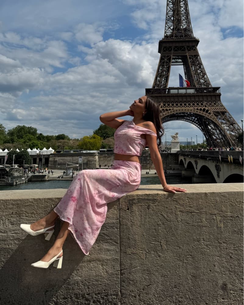 Devereaux One Shoulder Set Pink - Image 1