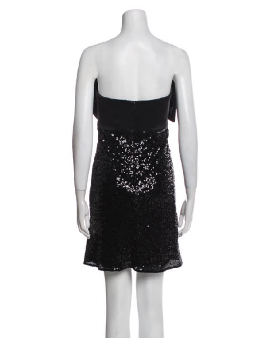 Badgley Mischka | Bow Mini Dress - Image 4