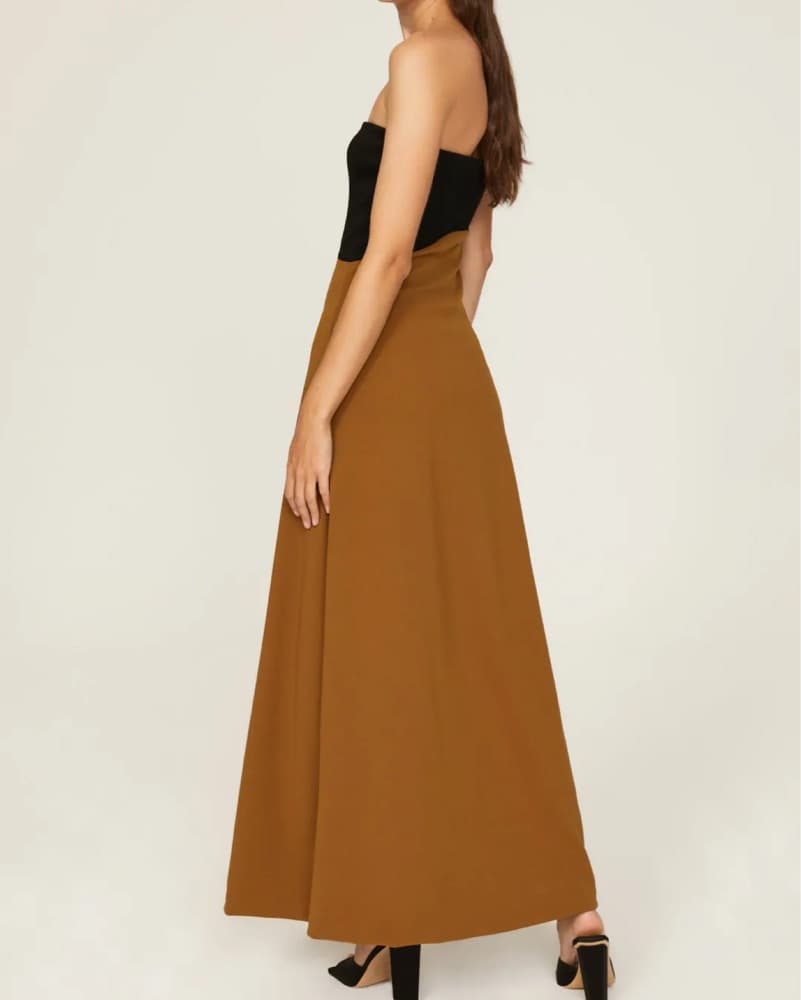 Tanya Taylor Strapless Asymetrical Gown  - Image 2