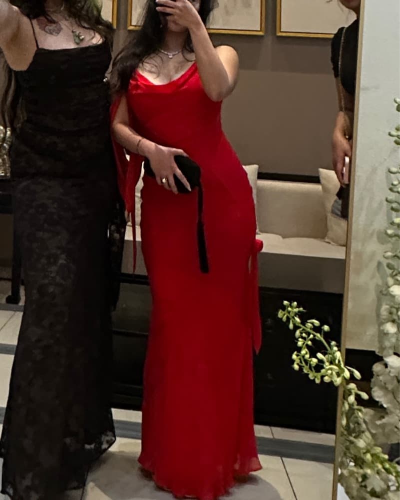 Rat And Boa Red Sirena Dress XS - Image 4