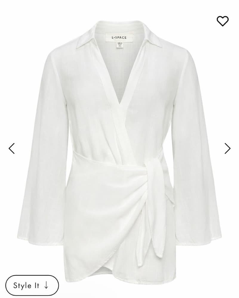 L Space White Tie-Front Dress - Image 3