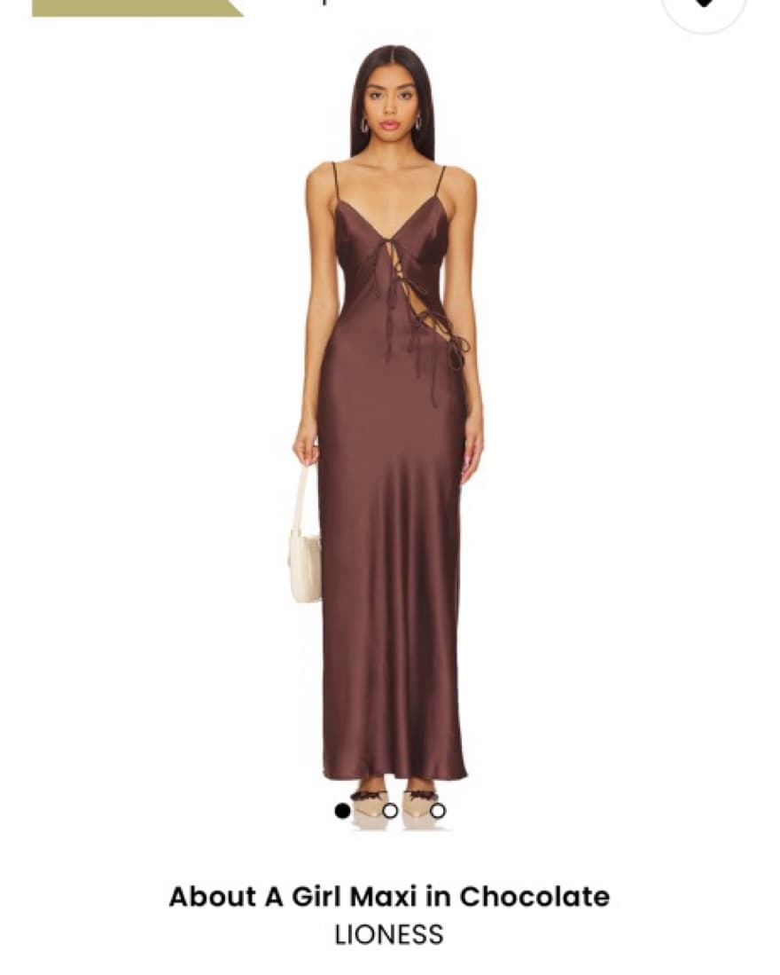 Lioness About A Girl Brown Maxi Gown - Image 1