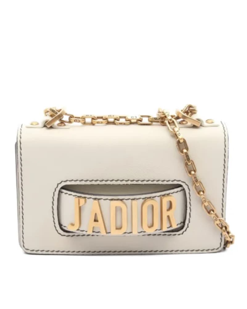 Christian Dior White Shoulder Flap Bag   - Image 1