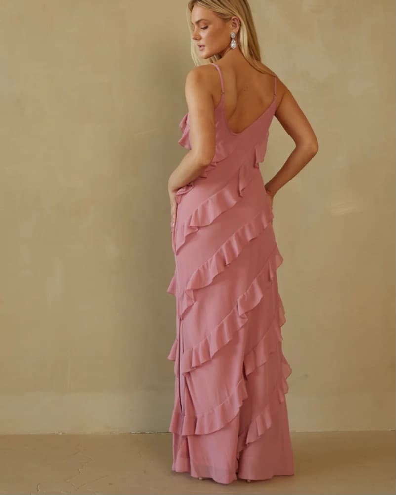 American Threads Pink Ruffle Dress - Image 2