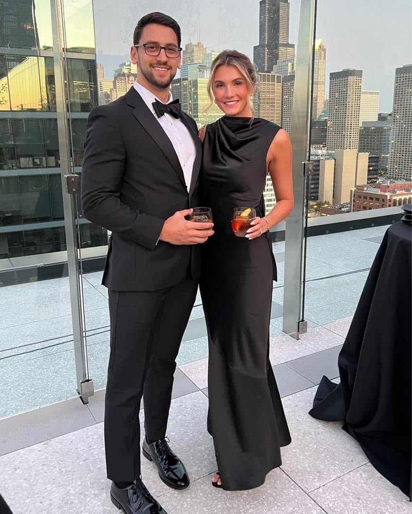 Significant Other Black Satin Dress - Image 4