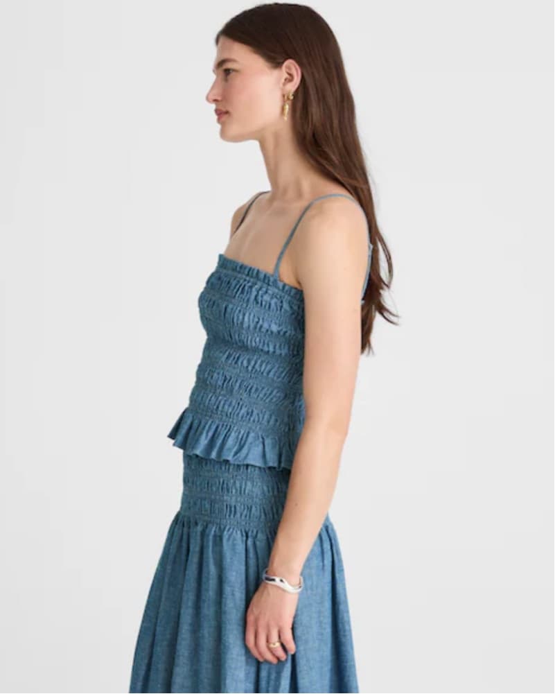 Madewell Ruched Denim Skirt Set  - Image 3