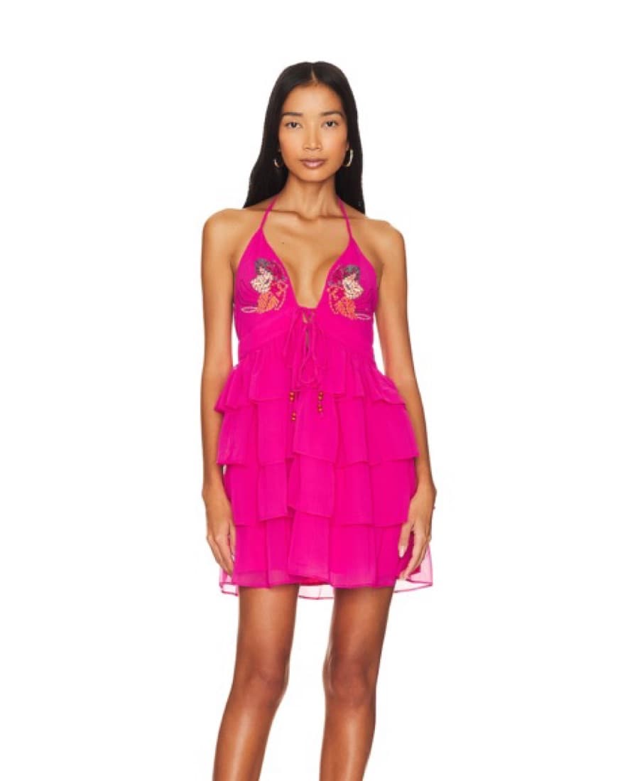 Camilla Mini Dress in Pink Yarrow - Image 1