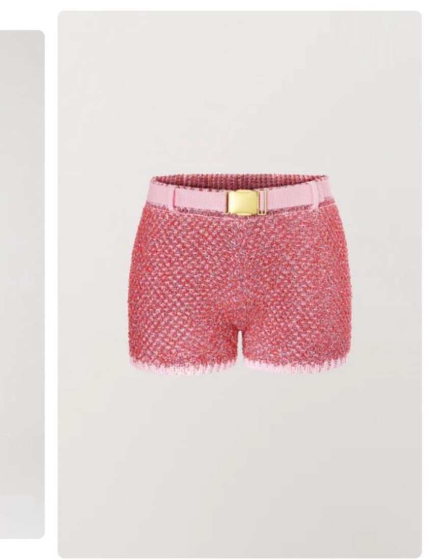 Asta Resort Knit Pink Shorts - Image 2