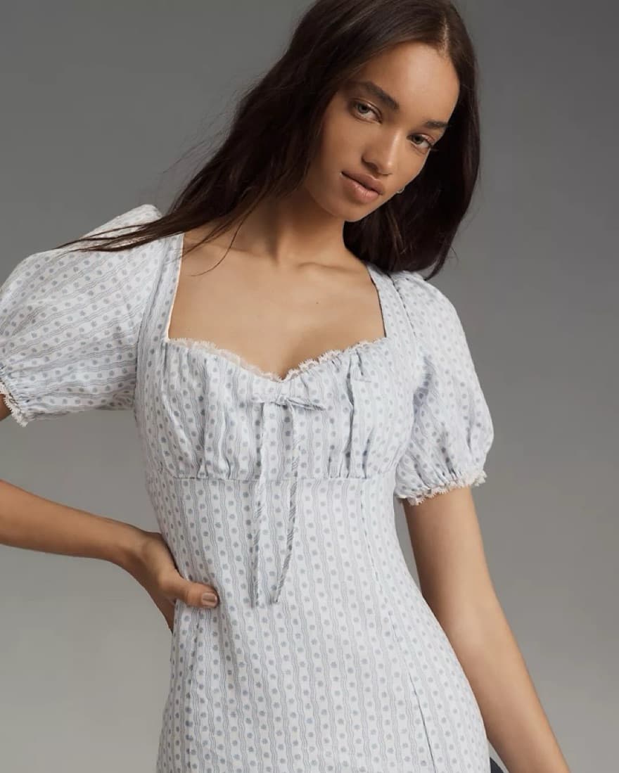 Reformation Dainty blue dress - Image 2