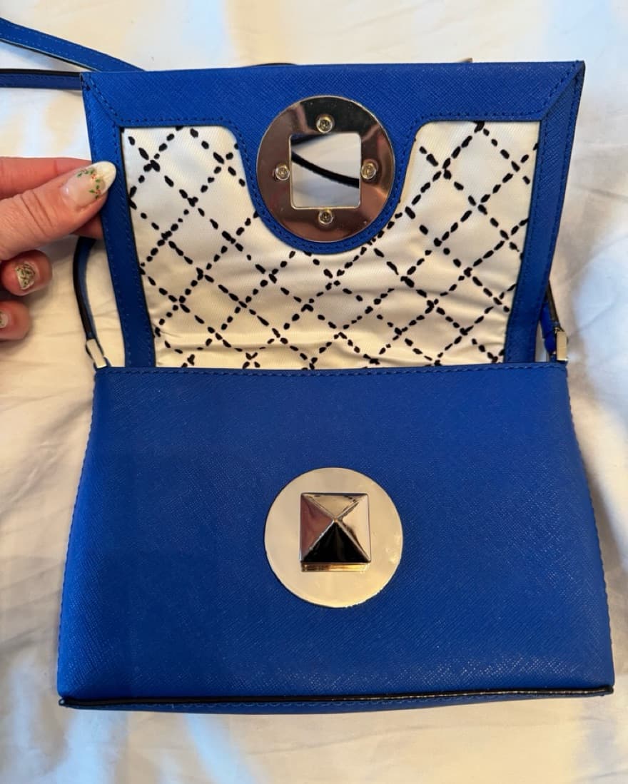 Stylish Blue Kate Spade Crossbody Bag - Image 5